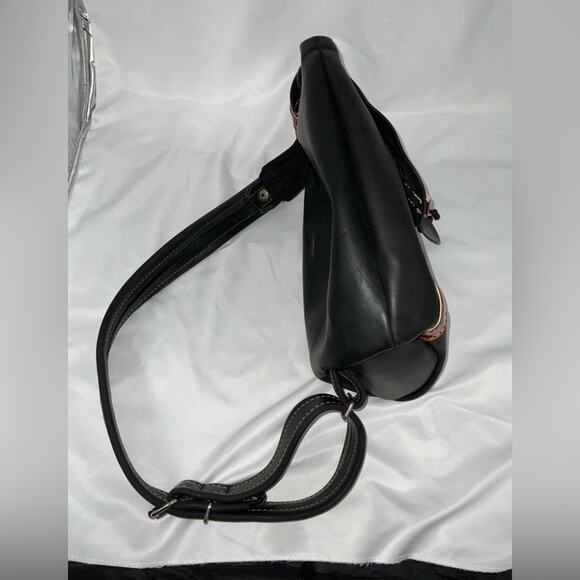 RARE LITTLEARTH 1990S RECYCLED TRUCK TIRE V8 DECAL BACKPACK PURSE BAG - Picture 11 of 16